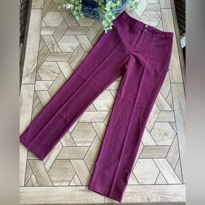 Elegant Burgundy Women's Pants